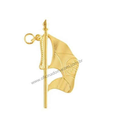 Joia Porta Bandeira Dourado