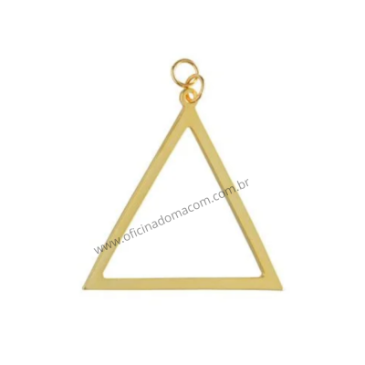 Joia Mestre Cerimônia Triângulo Dourada