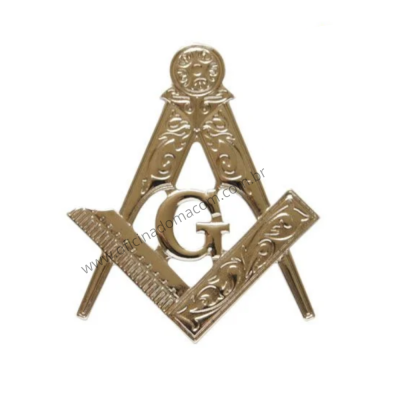 Adesivo Esquadro e Compasso Prata