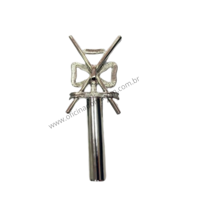 Joia Bastão Mestre de Cerimônia RY GOB Prata