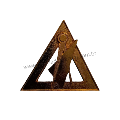 Joia Intendente ou Arquiteto Arco Real Dourada