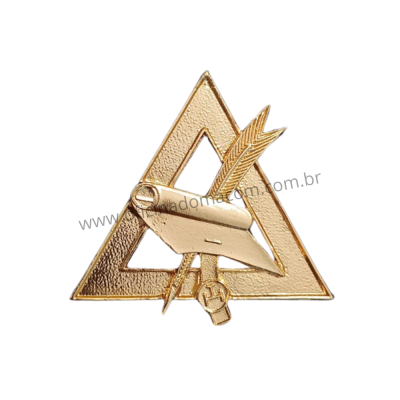 Joia Registrador Arco Real Dourada