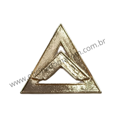 Joia 1° e 2° Assistente Forasteiro Arco Real Dourada