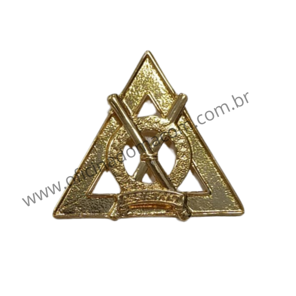 Joia Assistente Diretor de Cerimonia Arco Real Dourada